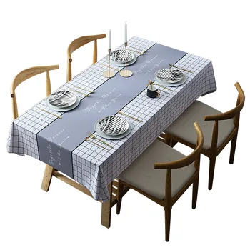 INS Студенческая скатерть для обеденного стола в скандинавском стиле, простой прямоугольный журнальный столик, бытовой водонепроницаемый и маслостойкий