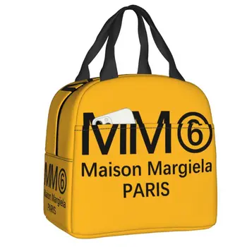 Сумка для ланча с буквенным принтом Mm6 Margielas, Герметичный термоохладитель, изолированная коробка для Бенто для женщин, детские школьные сумки для путешествий, сумки для еды