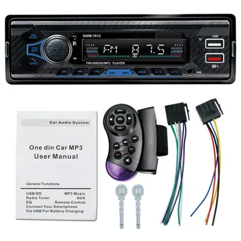 Автомобильный стереозвук 1 DIN Automotivo Bluetooth с USB-картой USB/SD/AUX FM MP3-плеер Тип ПК: ISO-7812