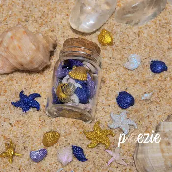 3D перламутровая сплошная акварель Ocean Beach Серии Paphifo Shell Conch, 5-цветной блестящий Золотой порошковый пигмент