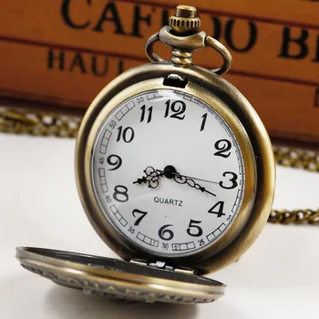 Коллекция карманных кварцевых часов в стиле ретро, мужские часы-брелок в стиле стимпанк, ожерелье для дедушки, reloj de bolsillo hombre Коллекция карманных кварцевых часов в стиле ретро, мужские часы-брелок в стиле стимпанк, ожерелье для дедушки, reloj de bolsillo hombre 2