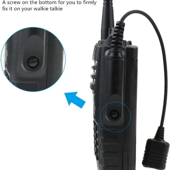 Кабель-адаптер K-Head 2-контактный наушник для портативной рации Динамик Микрофон для BAOFENG UV9R UV9RPLUS UVXR Кабель-адаптер K-Head 2-контактный наушник для портативной рации Динамик Микрофон для BAOFENG UV9R UV9RPLUS UVXR 2