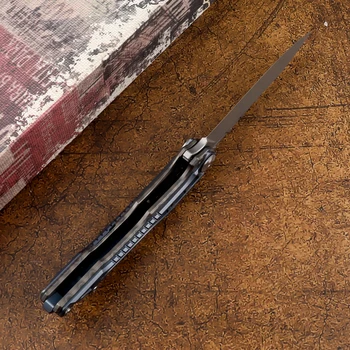 Мини Портативный складной нож для самообороны M390 Лезвие из титана высокой твердости, ручка Острая, для кемпинга, охоты, многофункциональный Мини Портативный складной нож для самообороны M390 Лезвие из титана высокой твердости, ручка Острая, для кемпинга, охоты, многофункциональный 3
